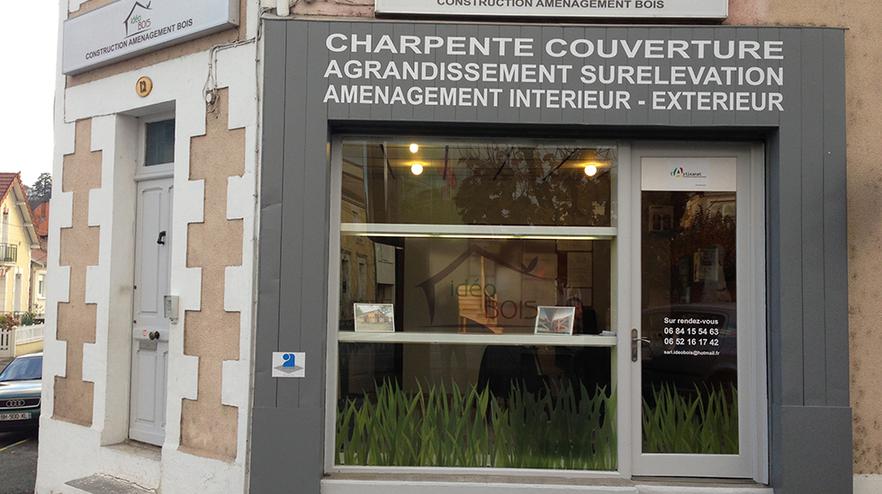 Façade des bureaux Idéo Bois à périgueux